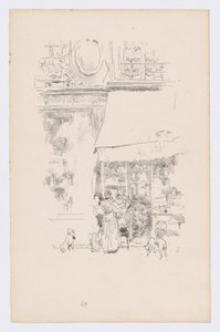 La Fruitière de la rue de Grenelle av James Abbott McNeill Whistler