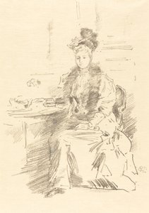 The Pretty New Yorker, 1894. av James Abbott McNeill Whistler