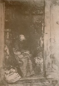 The Raggedy Old Woman, c1858, 1904 av James Abbott McNeill Whistler