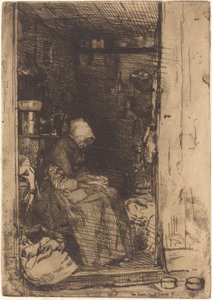 Den gamla kvinnan i trasor, 1858. av James Abbott McNeill Whistler