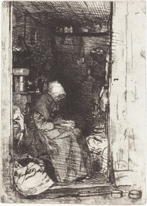 Den gamla kvinnan i trasor, 1858. av James Abbott McNeill Whistler