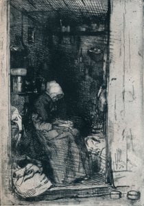 Den gamla kvinnan i trasor, 1858 1903-1904 av James Abbott McNeill Whistler