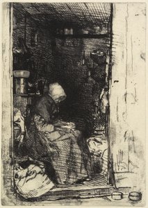 La Vieille aux Loques från "Tolv etsningar från naturen" av James Abbott McNeill Whistler