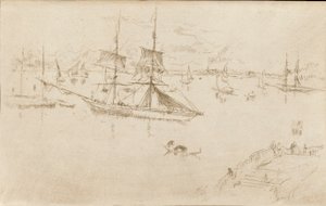 Lagun-middag, 1879-1880. av James Abbott McNeill Whistler