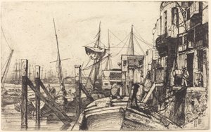 Limehouse, 1859. av James Abbott McNeill Whistler