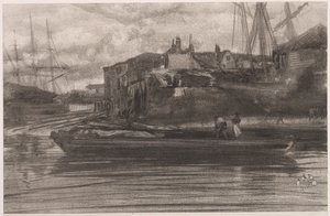 Limehouse, 1878. av James Abbott McNeill Whistler