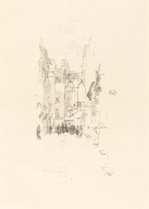 Little Court, Cloth Fair, 1887. av James Abbott McNeill Whistler