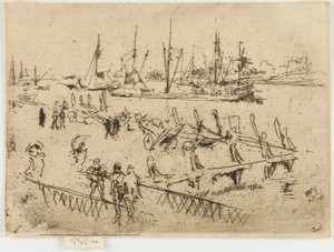 Lilla Dordrecht, 1884. av James Abbott McNeill Whistler