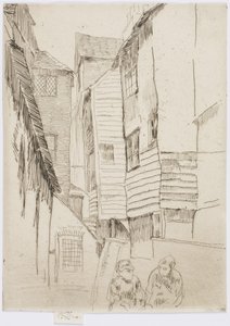 Little Smithfield, ca 1877 (etsning på papper) av James Abbott McNeill Whistler