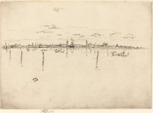 Lilla Venedig, 1880. av James Abbott McNeill Whistler