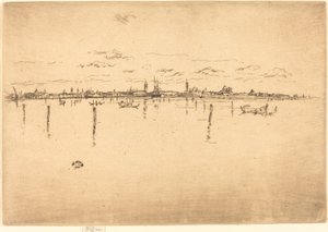 Lilla Venedig, 1880. av James Abbott McNeill Whistler