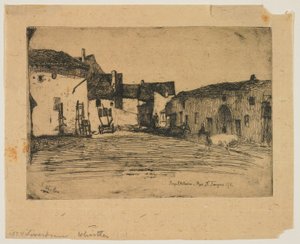 Liverdun aus Zwölf Radierungen aus der Natur av James Abbott McNeill Whistler