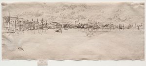 Långa Venedig. av James Abbott McNeill Whistler