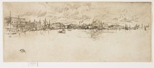 Long Venice från The Second Venice Set, 1879-1880 av James Abbott McNeill Whistler