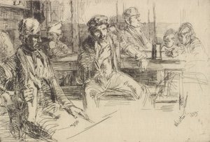 Longshore men, 1859. av James Abbott McNeill Whistler