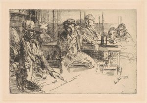 Långstrandsmän, 1859. av James Abbott McNeill Whistler