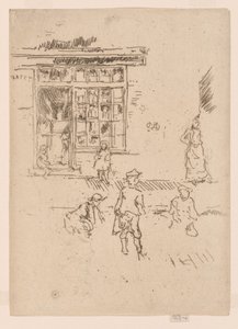 Marbles, ca 1886-88 (etsning; bläck på papper) av James Abbott McNeill Whistler