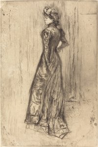 Maud, Stående, c. 1873. av James Abbott McNeill Whistler