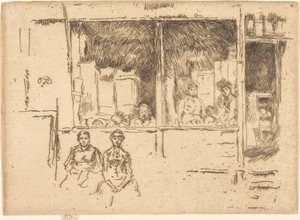 Melon-Shop, Hounsditch, ca. 18861888. av James Abbott McNeill Whistler