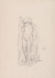 Modelldrapering, 1890. av James Abbott McNeill Whistler
