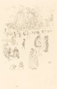 Nursemaids: The Maids of Luxembourg, 1894. av James Abbott McNeill Whistler