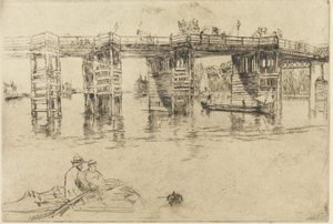 Gamla Putney Bridge av James Abbott McNeill Whistler