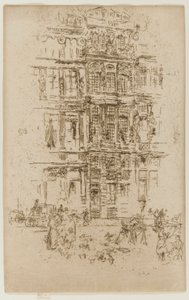 Slott, Bryssel, 1887. av James Abbott McNeill Whistler
