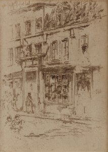 Little Butter Street, Bryssel, 1887. av James Abbott McNeill Whistler