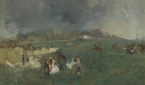 Hästkapplöpning av James Abbott McNeill Whistler