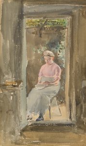 Rosa anteckning - Skalande ärter, 1882-1884. av James Abbott McNeill Whistler