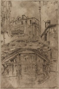 Ponte del Piovan, 1879-1880. av James Abbott McNeill Whistler