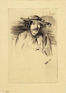 Porträtt av Whistler, 1859 av James Abbott McNeill Whistler