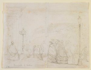 Walk in Baden, 1858. av James Abbott McNeill Whistler