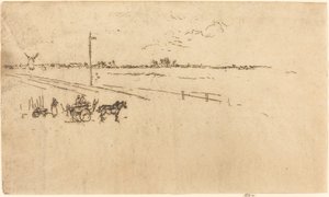 Järnvägsstation, Voves, 1887. av James Abbott McNeill Whistler