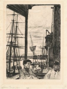 Rotherhithe, 1860. av James Abbott McNeill Whistler
