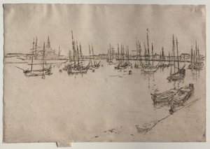 San Giorgio, Venedig, 1886. av James Abbott McNeill Whistler