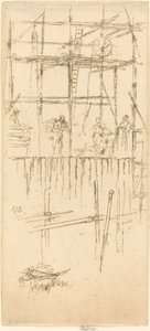 Savoy Ställningar, ca. 1887. av James Abbott McNeill Whistler
