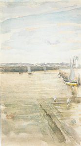 Scen på Mersey. av James Abbott McNeill Whistler