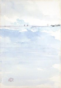 Seascape (akvarell på papper) av James Abbott McNeill Whistler