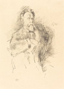 Skiss av William E. Henley, 1896. av James Abbott McNeill Whistler