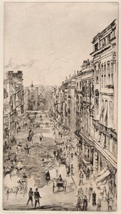 St James Street. av James Abbott McNeill Whistler