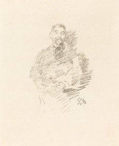 Stephane Mallarmé, 1892. av James Abbott McNeill Whistler