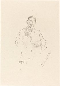 Stéphane Mallarmé, nr 2, 1892. av James Abbott McNeill Whistler