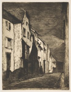 Gatan i Saverne, 1858. av James Abbott McNeill Whistler