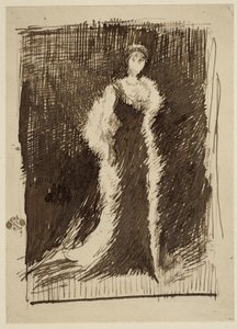 Study for Arrangement in Black: Lady Meux, 1881 av James Abbott McNeill Whistler