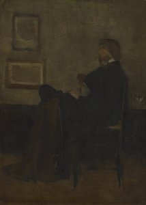 Study for Arrangement in Grey and Black, nr 2: Porträtt av Thomas Carlyle, 187273. av James Abbott McNeill Whistler