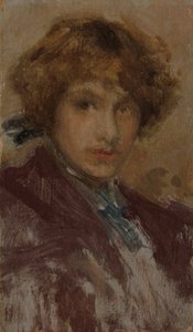 Studie av en flickas huvud och axlar, 189697. av James Abbott McNeill Whistler