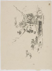 Söndag, Lyme Regis, 1895 (lito på papper) av James Abbott McNeill Whistler