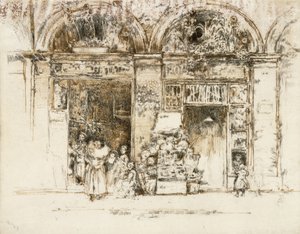 Solrosor, Rue des Beaux-Arts, ca 1892-93 av James Abbott McNeill Whistler