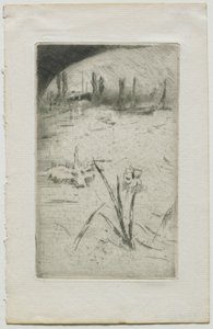 Svanen och Iris, 1883. av James Abbott McNeill Whistler